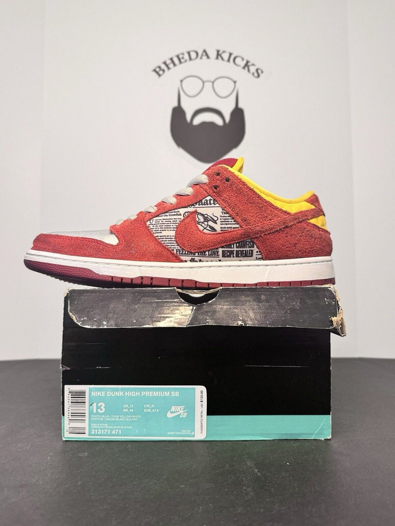 Size 13 - Nike SB Dunk Low Premium QS Crawfish 2014  504750-660 Rare Clean