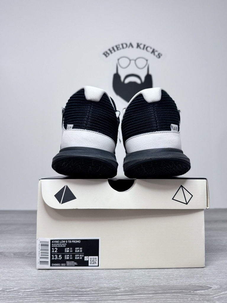 Size 12 - Kyrie Low 5 TB Promo Black/White-White DX6651-002 Preowned