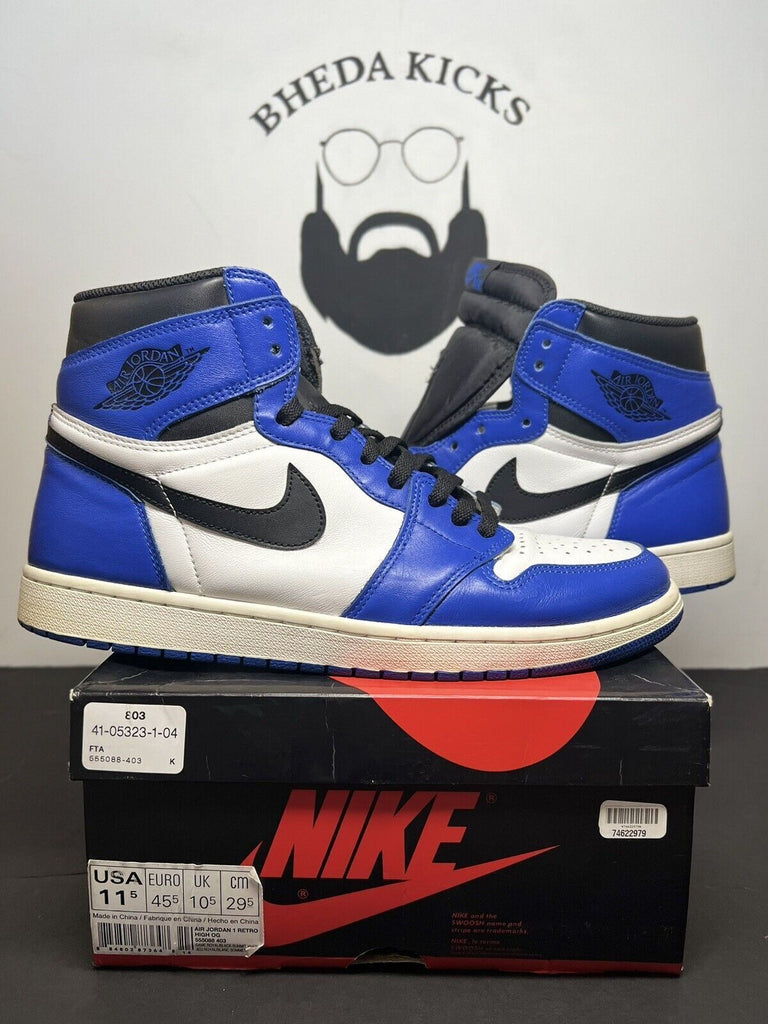 Nike Air Jordan 1 Retro High OG Game Royal SIZE 11.5 555088-403 Preowned MJ Rare