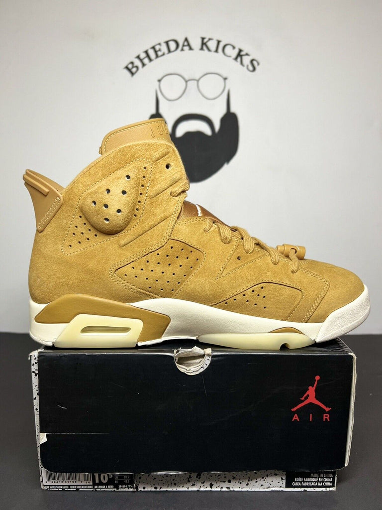 Nike Air Jordan 6 Retro Wheat size 10.5 OG VI 384664-705￼ Og Preowned Rare MJ