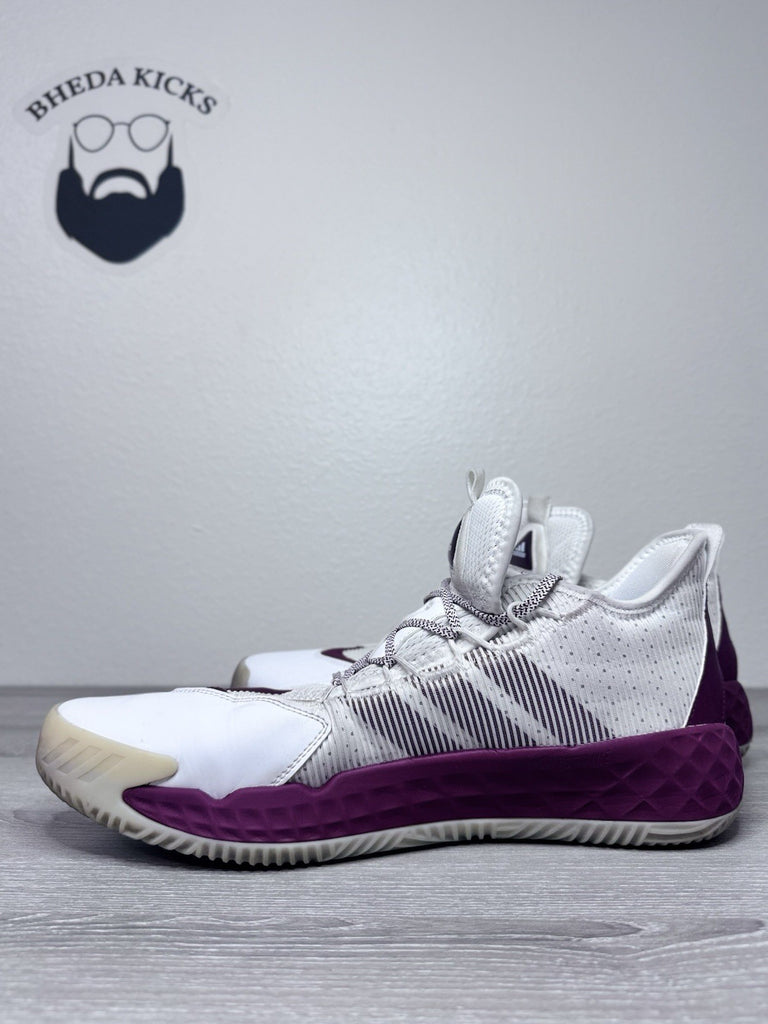 Size 16 - Adidas Pro Boost Mid Basketball Shoes Men's White Maroon FX9213