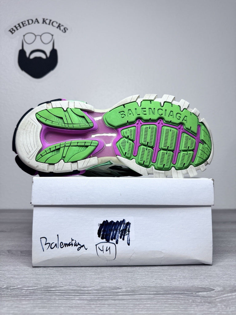 Size 44 EU/11 US  - Balenciaga Runner Sneaker Green Pink Beige Preowned
