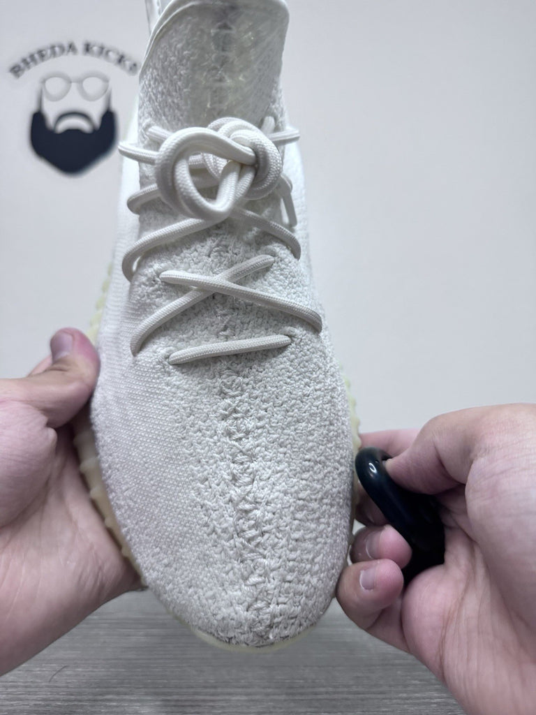 Size 12 - Adidas Yeezy 350 Boost V2 Cream Triple White 2017 CP9366 Preowned