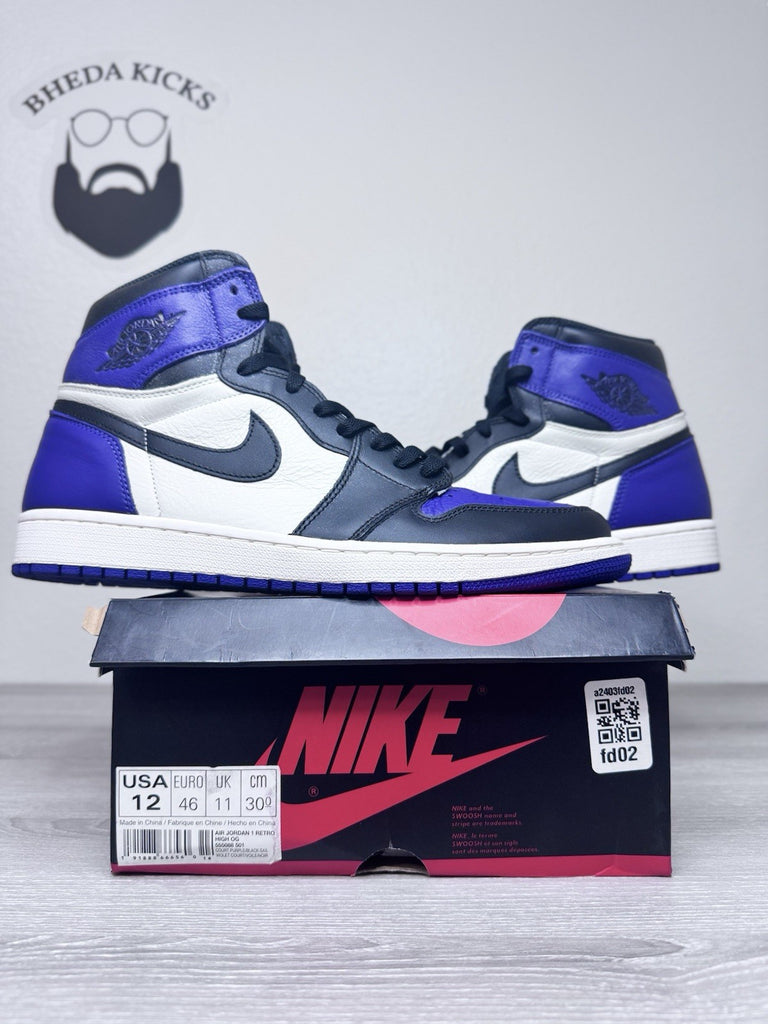 Size 12 - Air Jordan 1 Retro High OG "Court Purple" 2018 555088-501 Brand New