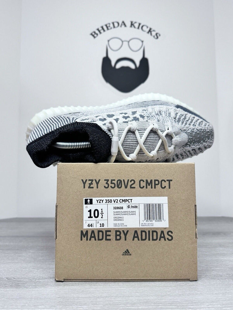 Size 10.5 - adidas Yeezy Boost 350 V2 CMPCT Panda IG9608 Preowned Authentic