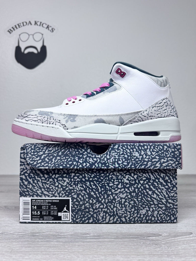 Size 14 - Nike Air Jordan 3 Retro 'Wings' [HM6993-100] Men's Preowned Rare