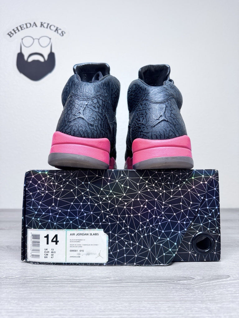 Size 14 - Air Jordan 5 Retro 3Lab5 Infrared (599581-010) Preowned Authentic