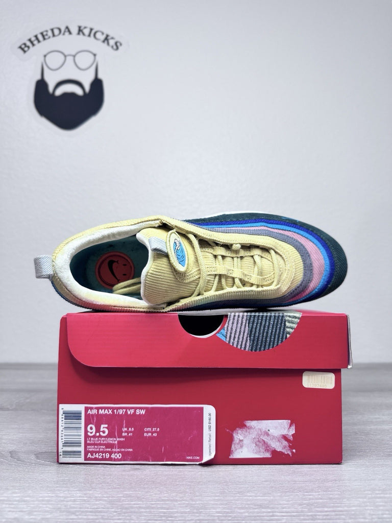 Size 9.5 - Nike Air Max 1/97 Sean Wotherspoon Men’s Preowned AJ4219-400