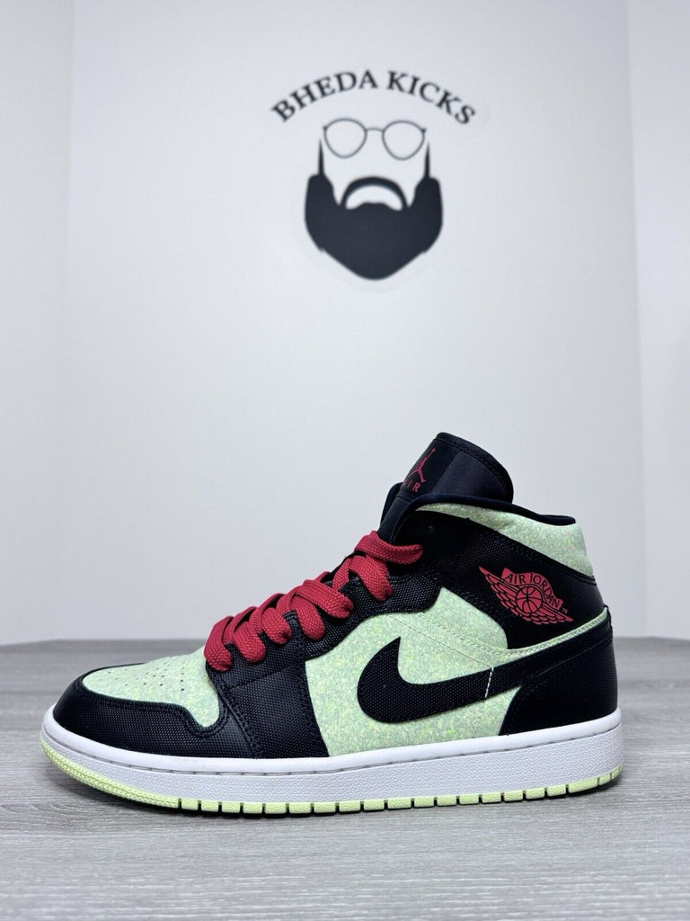 Size 11.5W (10 Men’s) - Air Jordan 1 Mid SE Black Barely Volt CV5276-003