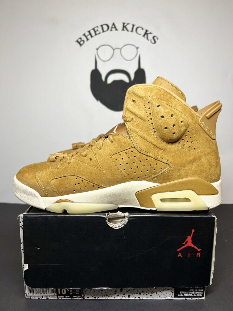 Nike Air Jordan 6 Retro Wheat size 10.5 OG VI 384664-705￼ Og Preowned Rare MJ