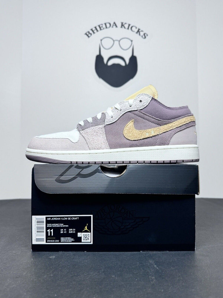 Nike Air Jordan 1 Low SE Craft Taupe Haze Shoes DN1635-200 Men's Size 11