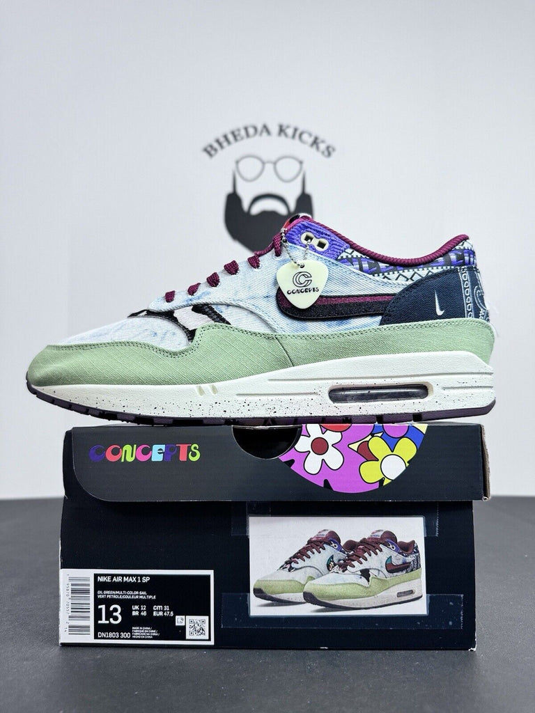 Size 13 - Cncpts x Nike Air Max 1 ‘Mellow’ DN1803-300 OG BOX Preowned Men’s