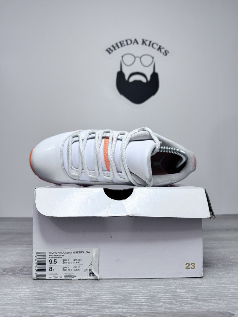 Size 9.5W/8 Men’s -  Air Jordan 11 Retro Low Citrus Preowned AH7860-139