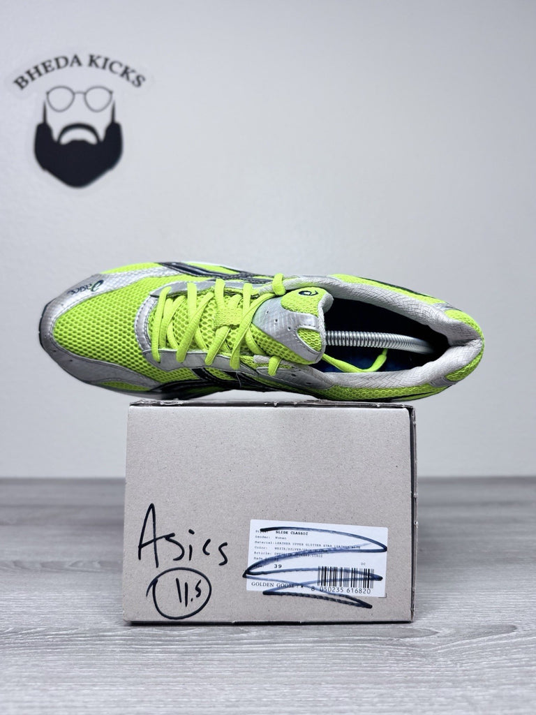 Size 11.5 - Asics Gel Flash 05 Running Shoes Volt Silver Sneakers Trainers TN439
