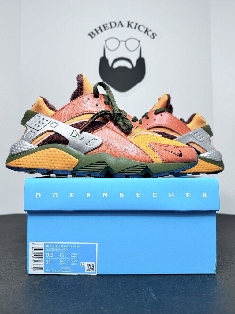 NEW Nike Air Huarache Run Doernbecher Freestyle Dario Orange FD9712-800 Size 9.5