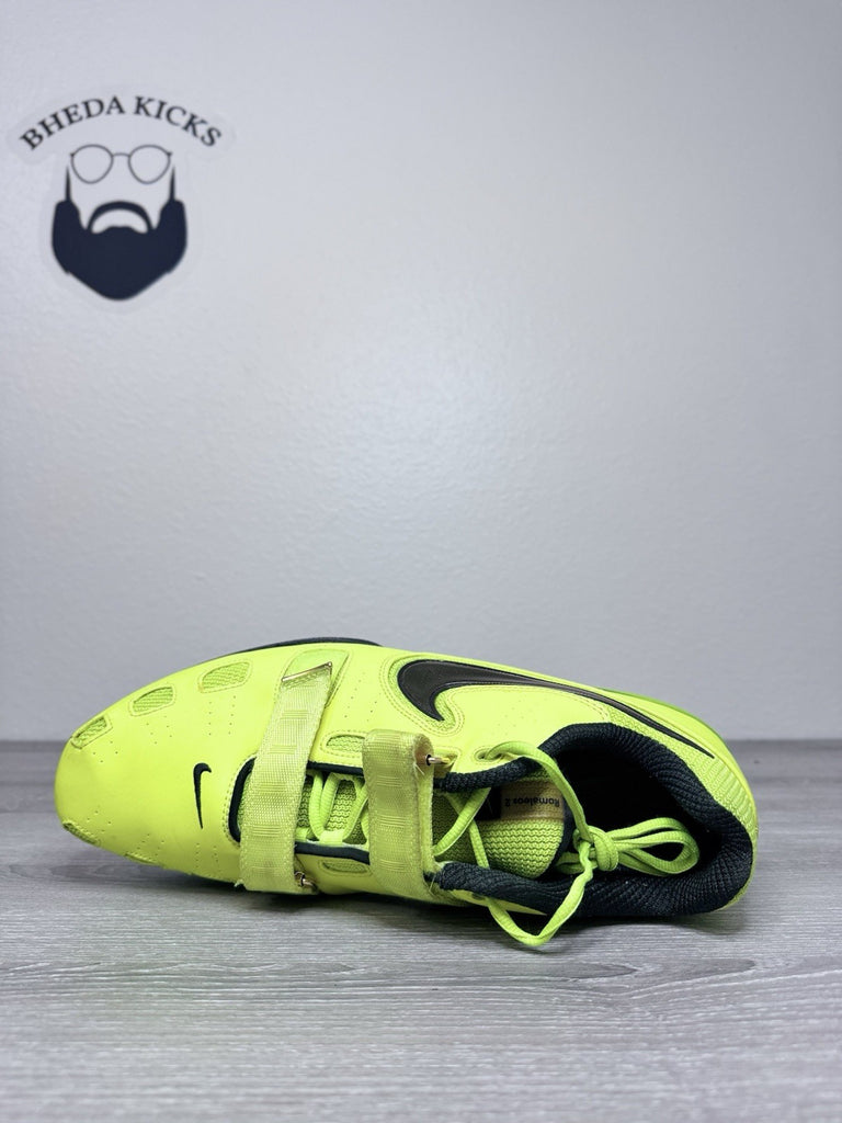 Size 15- Nike Romaleos 2 Volt 476927-700 Preowned Authentic Rare Shoes