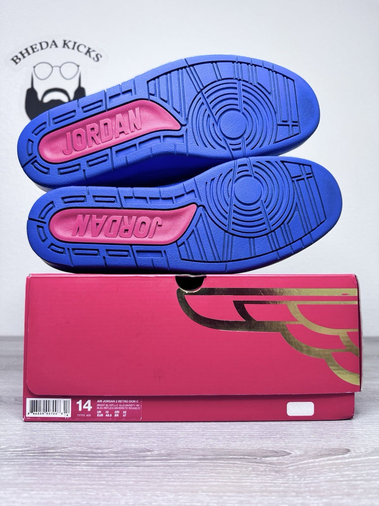 Size 14 - Just Don x Air Jordan 2 Retro Varsity Royal 717170-405 Preowned