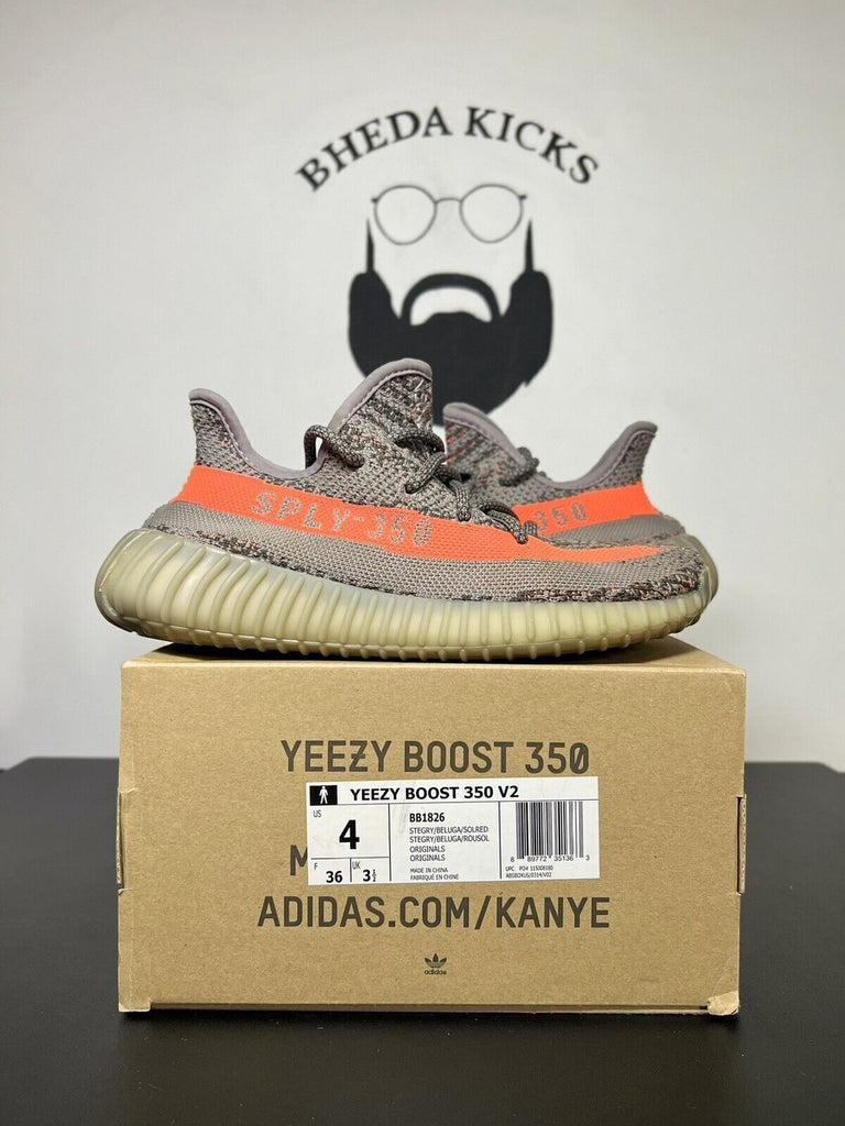 Adidas Yeezy Boost 350 V2 Beluga Size 4 BB1826 Preowned Men’s Sneaker Authentic