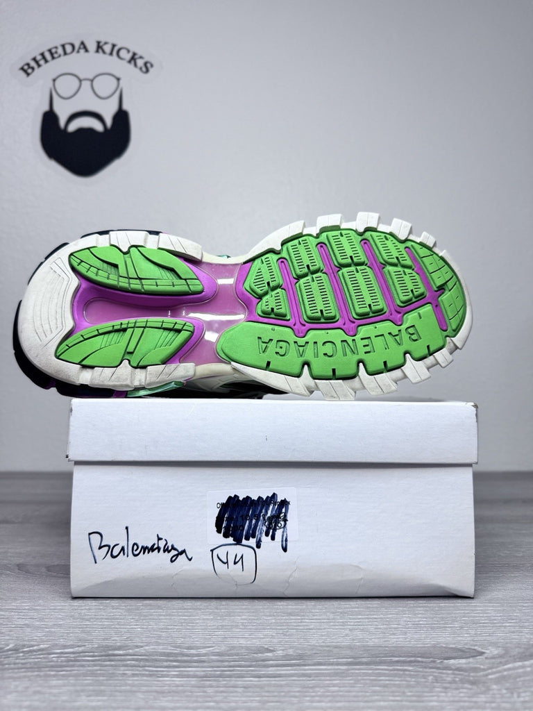 Size 44 EU/11 US  - Balenciaga Runner Sneaker Green Pink Beige Preowned