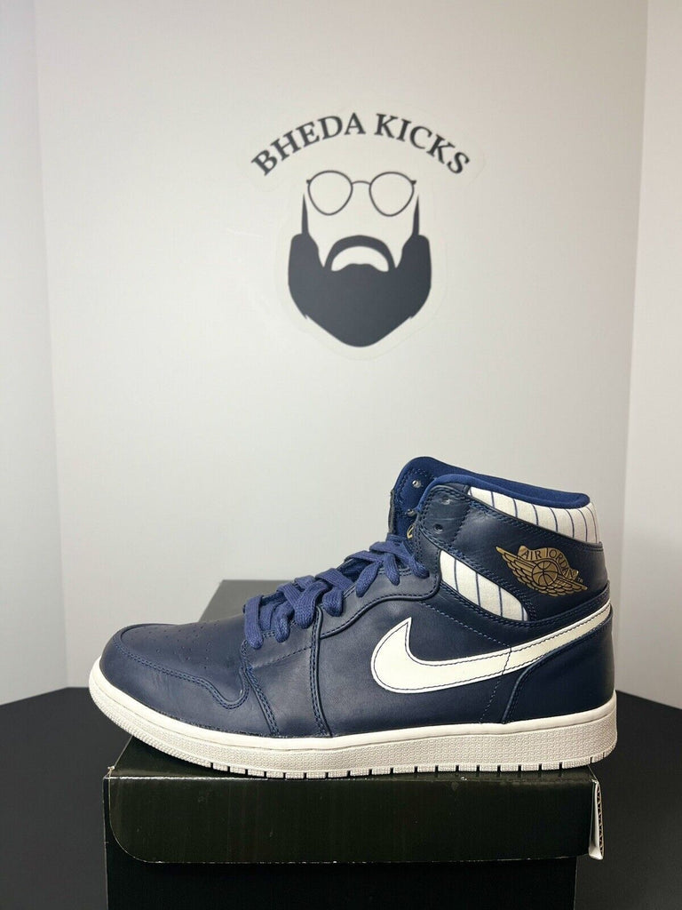 Air Jordan 1 Retro High Derek Jeter RE2PECT 2014 715854-402 Preowned Size 14