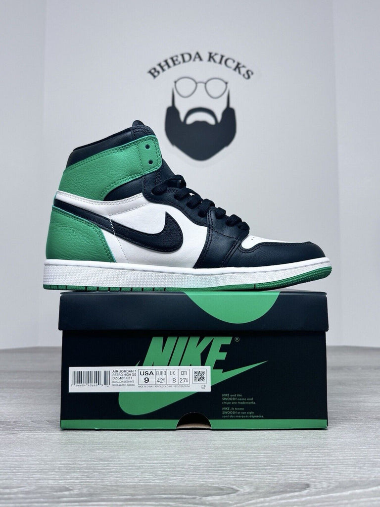 Size 9 - Air Jordan 1 Retro OG High Lucky Green  (DZ5485-031) Preowned Clean