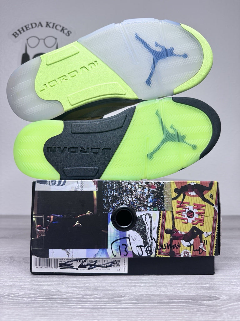 Size 13 - Air Jordan 5 Retro What The CZ5725-700 Red Yellow Black Brand New