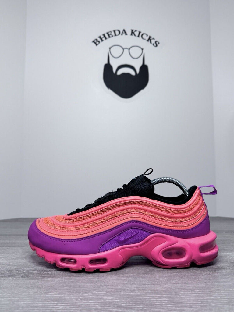 Size 9.5 - Nike Air Max 97 Plus Racer Pink 2018 AH8143-600 Preowned Og