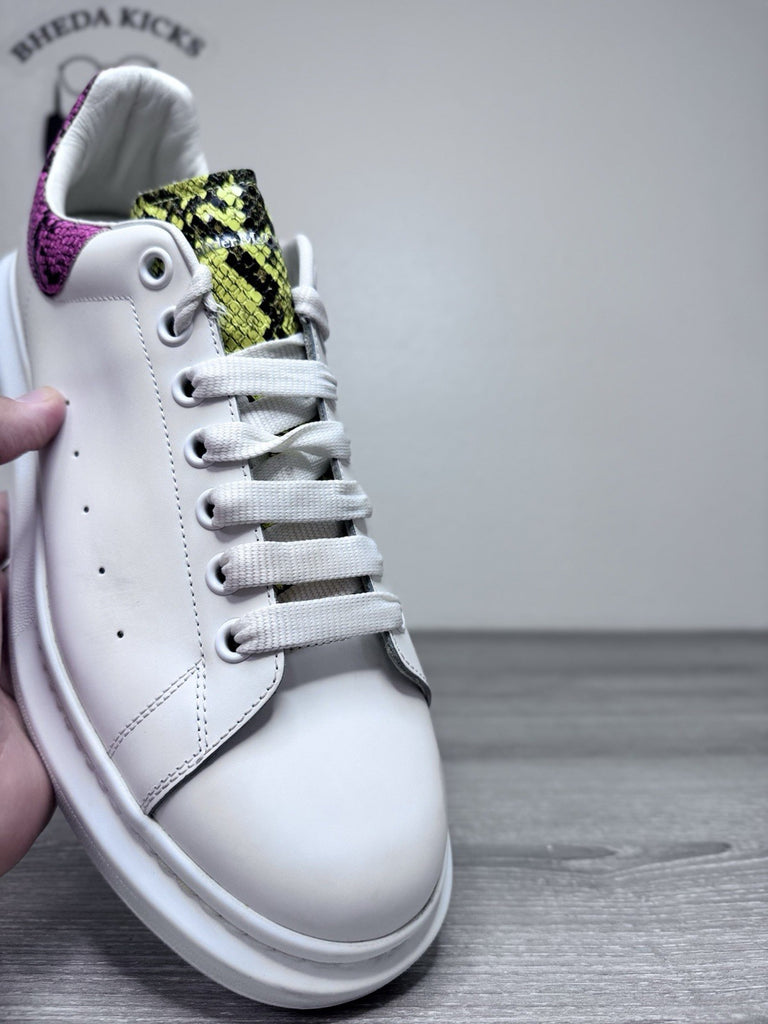 Size 46 EU (13 US) - Alexander McQueen Oversized Multicolour Snakeskin Sneakers