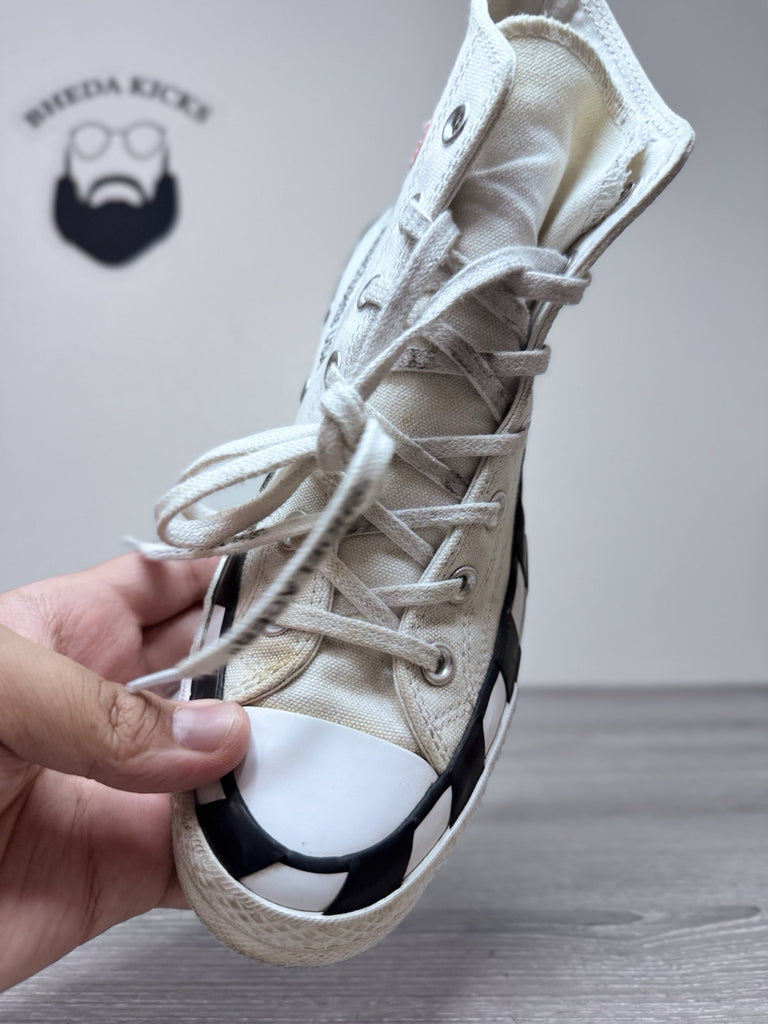 Size 6M/8W - Off White x Converse Chuck Taylor All Star 70 Hi White 163862C