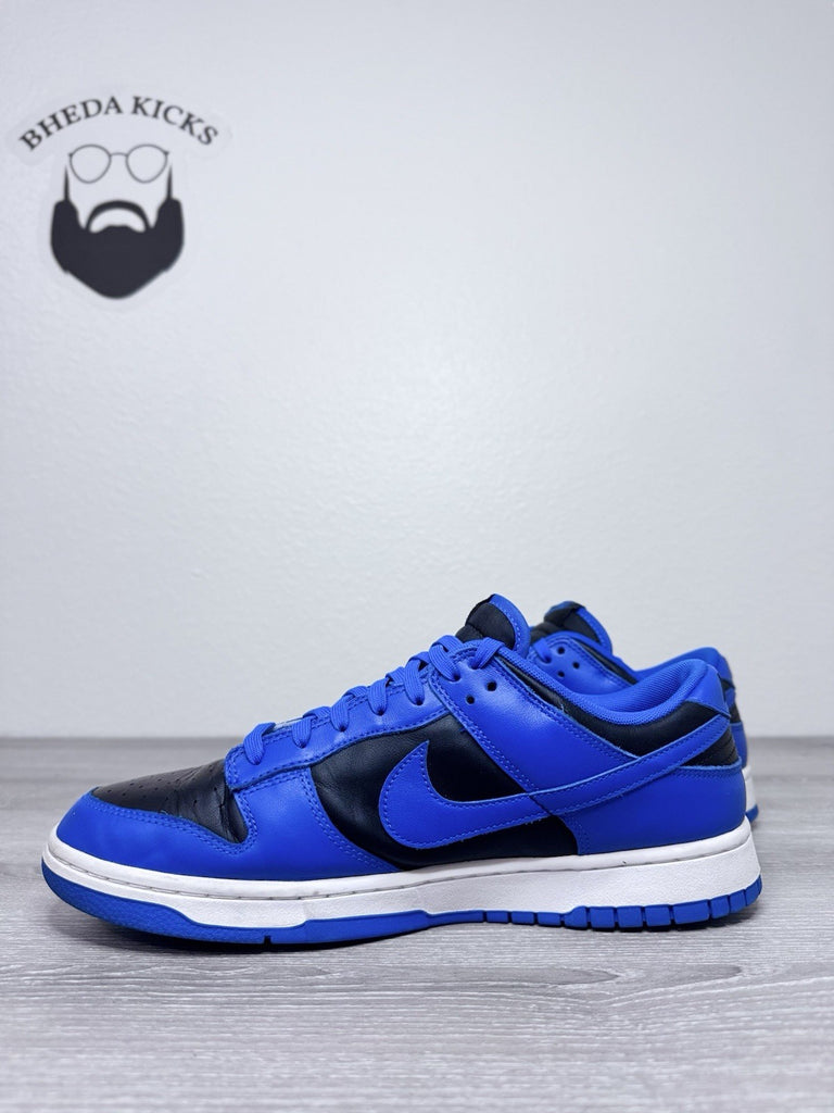 Size 12 - Nike Dunk Low Hyper Cobalt DD1391-001 Duke Black Blue Preowned