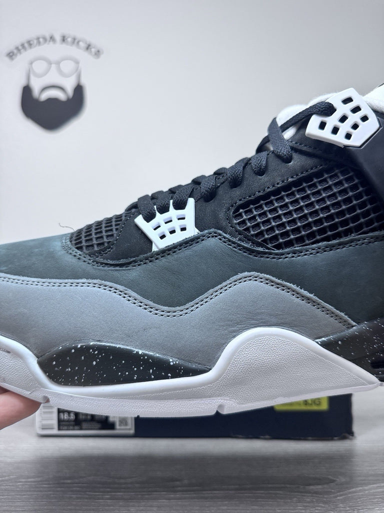 Size 17 - Air Jordan 4 Retro Fear Black White Gray 2024 FQ8138-002 Brand New