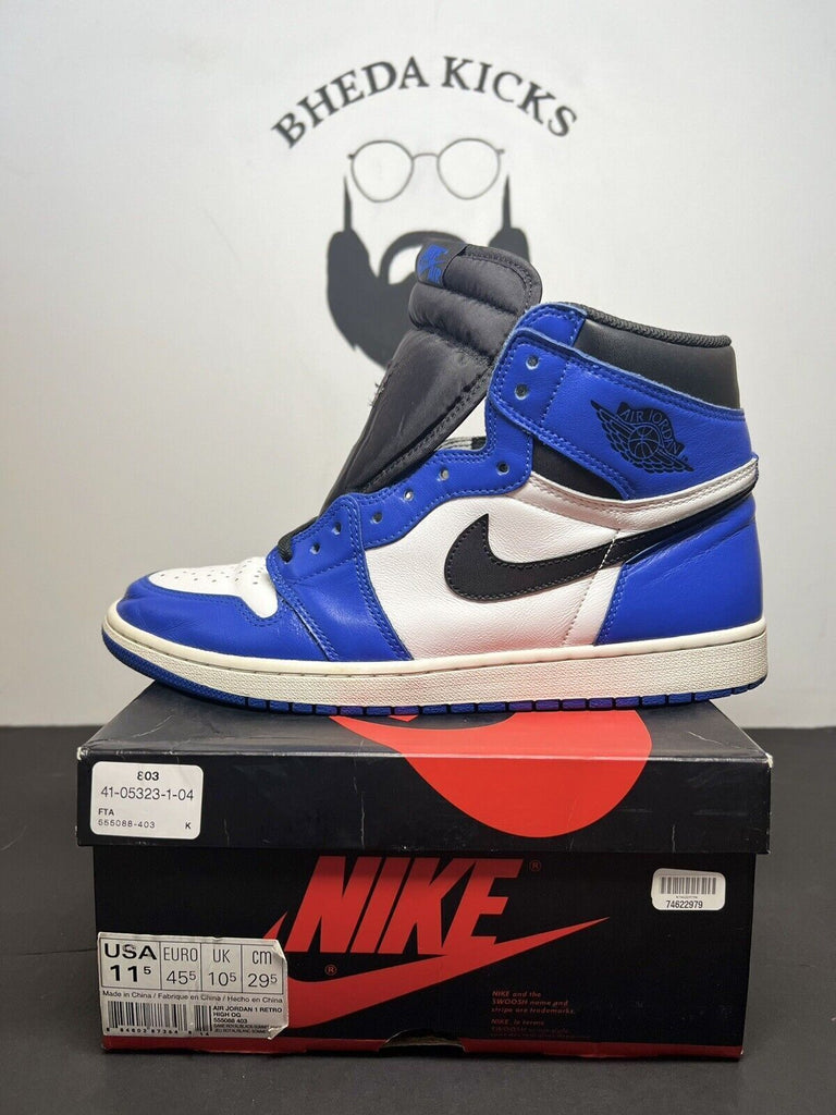 Nike Air Jordan 1 Retro High OG Game Royal SIZE 11.5 555088-403 Preowned MJ Rare