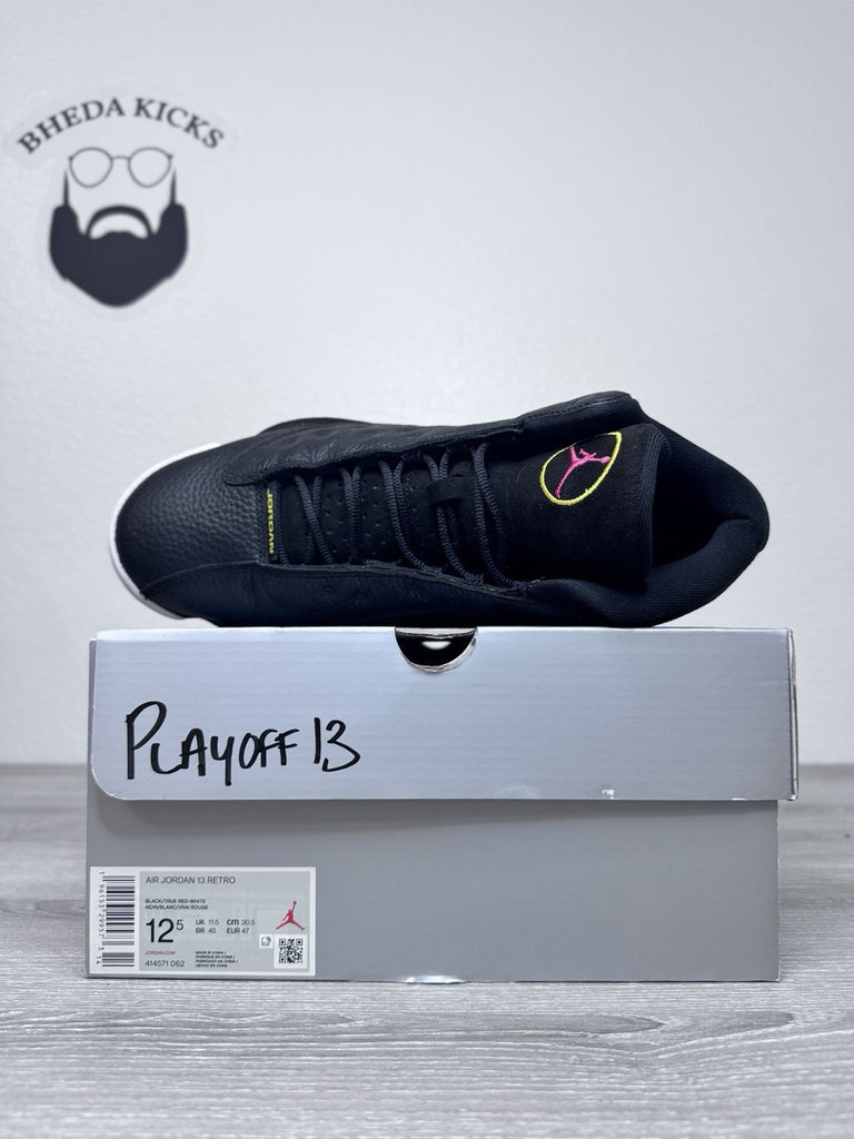 Size 12.5 - Jordan 13 Retro Mid Playoff Black Suede Leather (414571-062) Clean