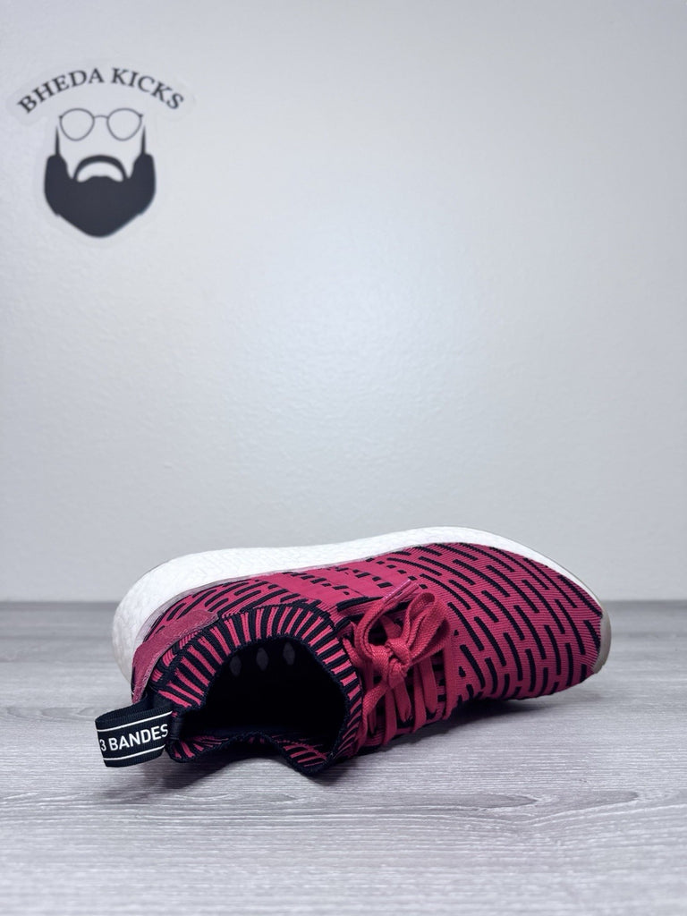 Size 10.5 - adidas NMD_R2 PK Core Red Black White Men’s Athletic Shoes (BB2910)