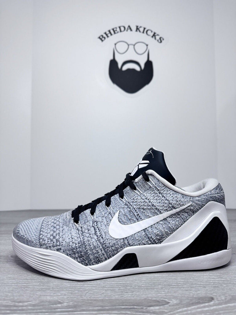 Size 12.5 - Nike Kobe 9 Elite Premium Low Gray NikeID Customized 677992-996