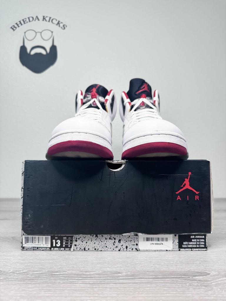 Size 13 - Nike Air Jordan 5 Retro Fire Red 2013 136027-120 Preowned Rare