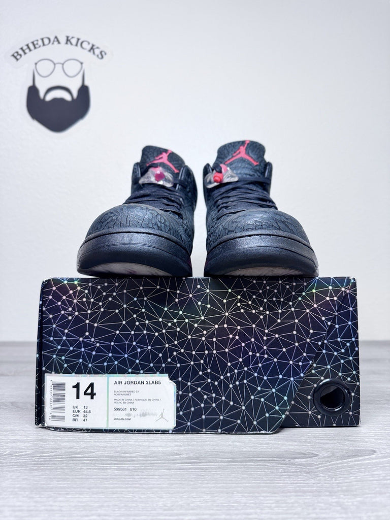 Size 14 - Air Jordan 5 Retro 3Lab5 Infrared (599581-010) Preowned Authentic