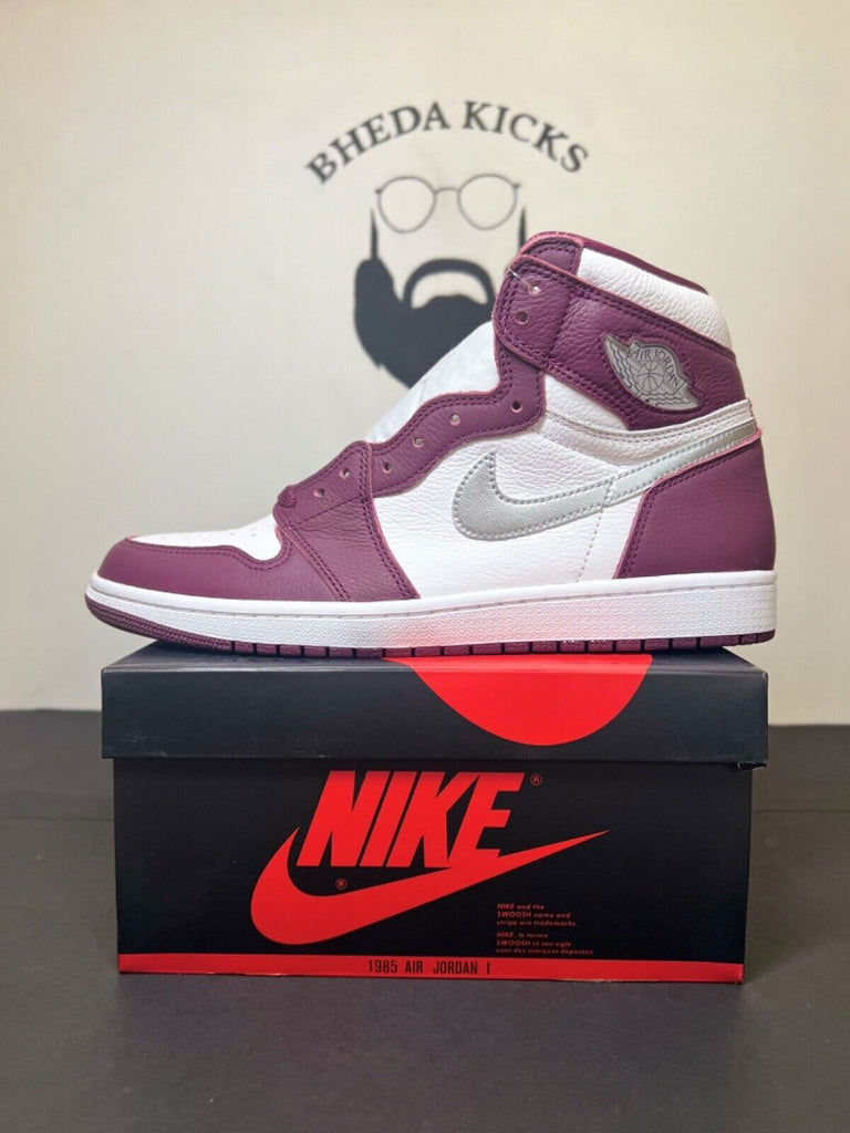 New DS Jordan 1 Retro High OG Bordeaux 555088-611 Size 8-11 Mens Sneaker Rare