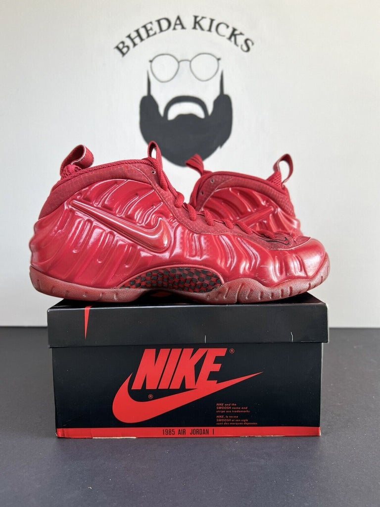 Nike Air Foamposite Pro Red October size 9 624041-603 OG Preowned Authentic Rare