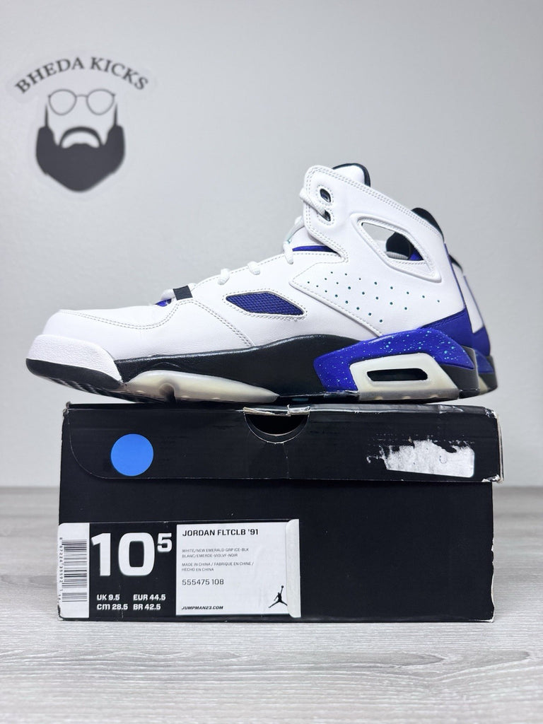 Size 10.5 - Nike Air Jordan Flight Club '91-555475-108 Men White Basketball NEW