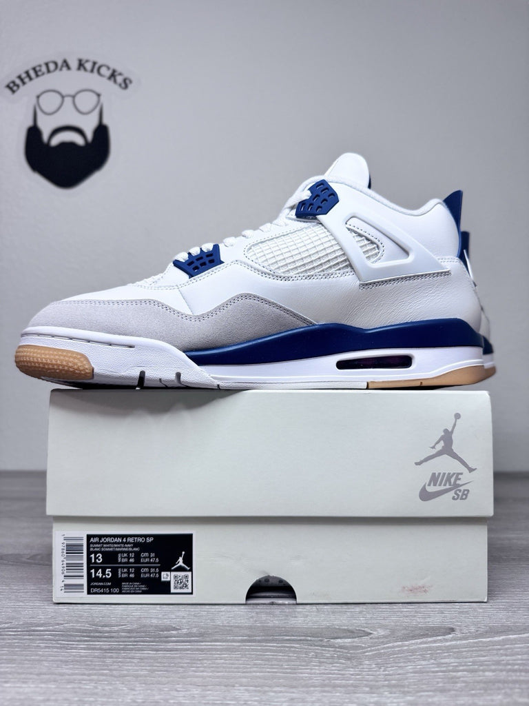 Size 13 - Nike SB x Air Jordan 4 Retro SP Navy DR5415-100 NEW DS