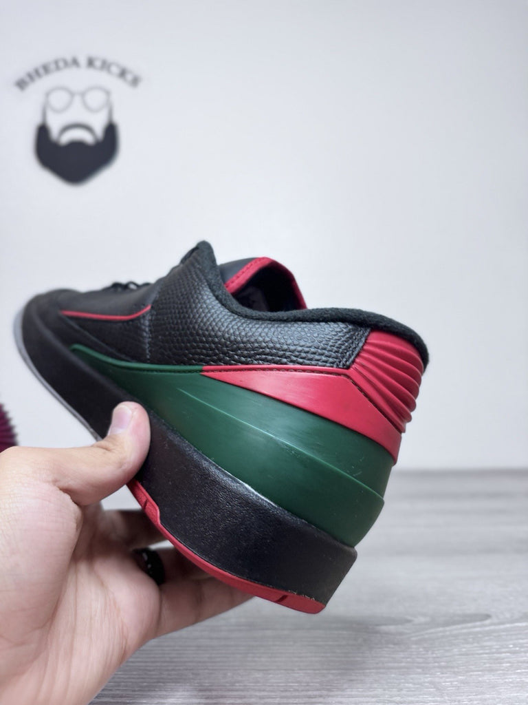 Size 13 - Nike Air Jordan 2 Retro Low Christmas Black Green Red DV9956-006 Men’s