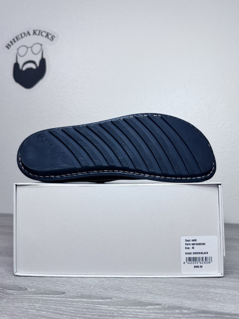 Size 45 EU - LOEWE Bay Lace-Up Khaki Green Black (Size 12 US) Worn Once Rare