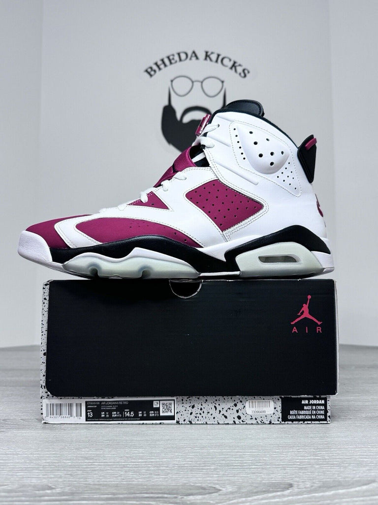 Size 13 - Jordan 6 Retro Carmine 2021 CT8529-106 OG Red White Preowned