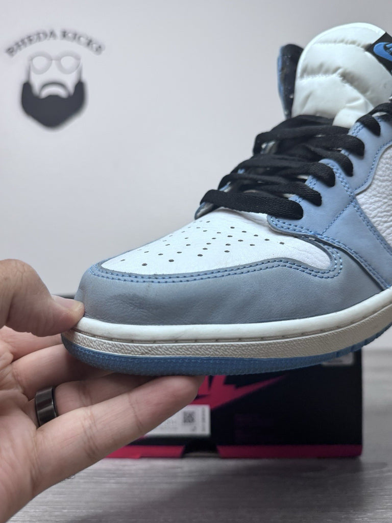 Size 13 - Jordan 1 Retro OG High University Blue 555088-134 Authentic Preowned