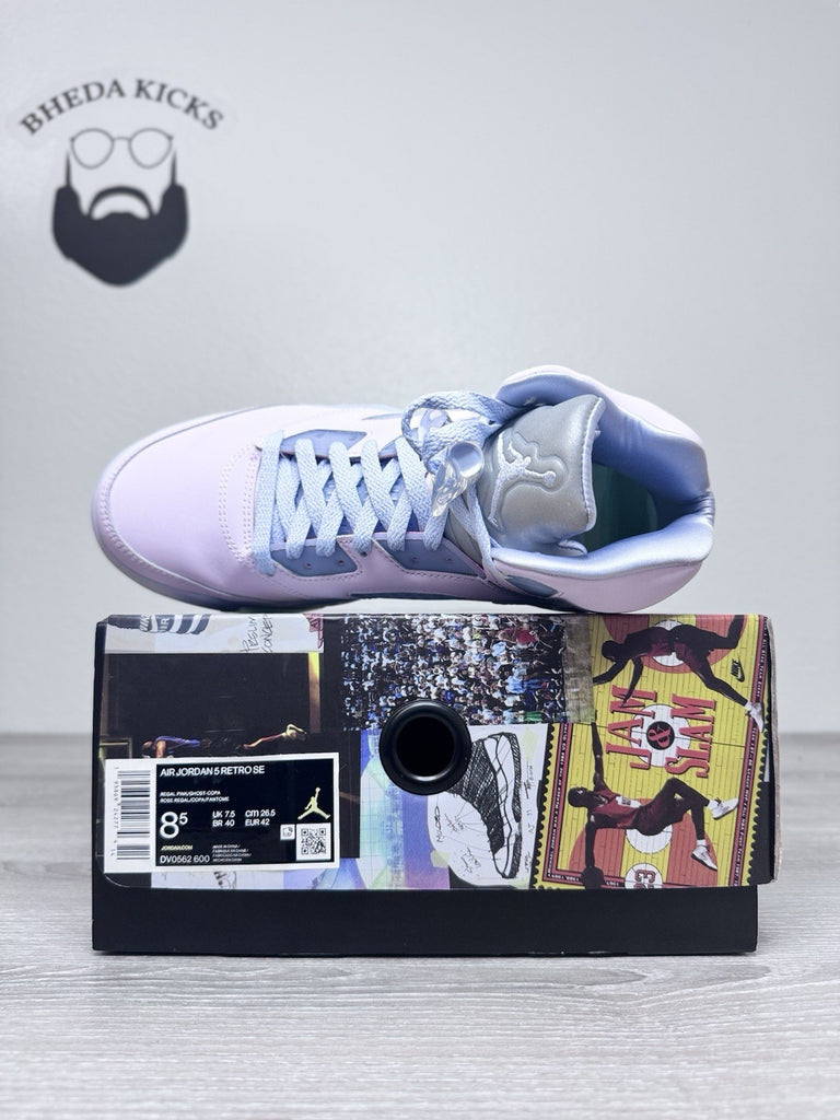 Size 8.5 - Nike Air Jordan 5 Easter 2022 Men’s Regal Pink Ghost DV0562-600