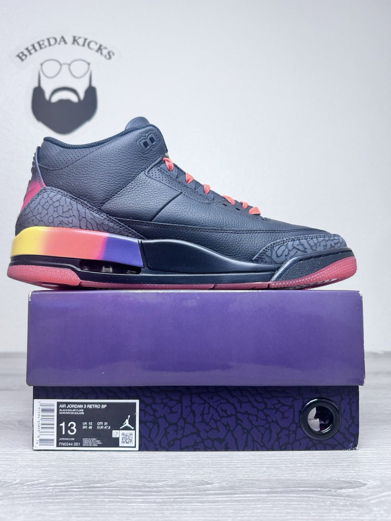 Size 13 - J. Balvin x Air Jordan 3 Retro Rio FN0344-001 Preowned Clean