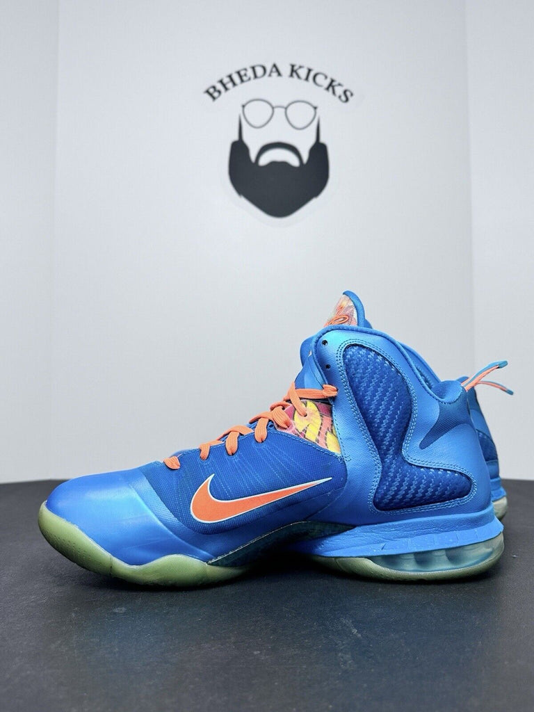 Nike Lebron 9 IX China Year Of The Dragon Blue Orange 469764-800 Men’s Size 14