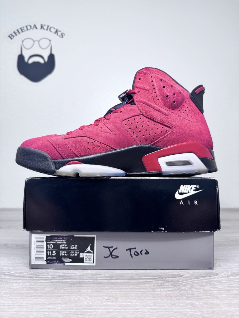 Size 10 - Nike Air Jordan 6 Retro Toro Bravo CT8529-600 Black Red Varsity