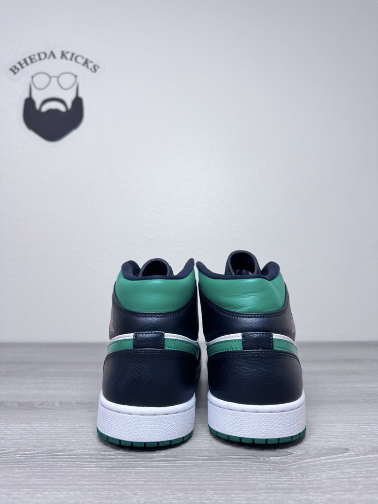 Size 14 - Air Jordan 1 Mid Pine Green 554724-067 Preowned Authentic Rare